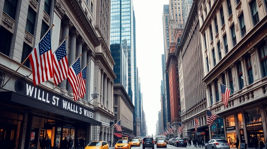 Ảnh Wall Street và đầu tư tiền ảo