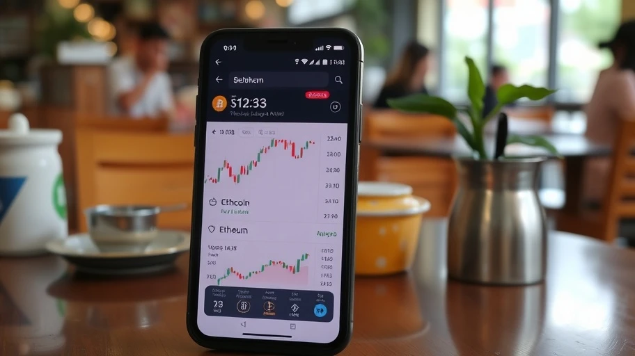 Biểu đồ giá Bitcoin và Ethereum