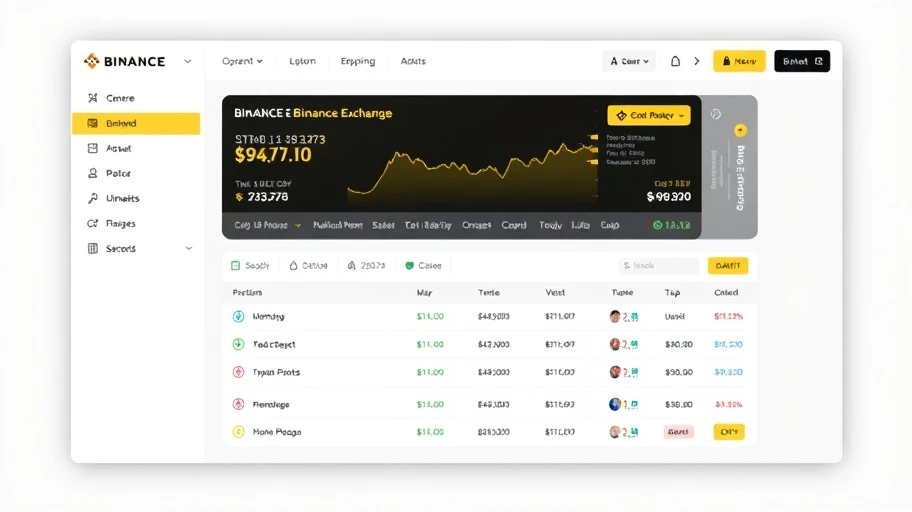Giao diện sàn giao dịch Binance