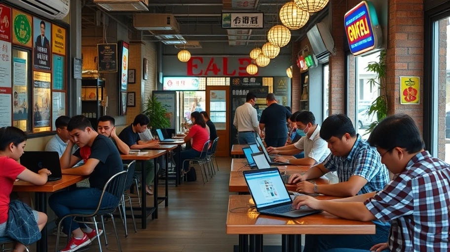 Hình ảnh mua bán tiền ảo trực tuyến tại Việt Nam