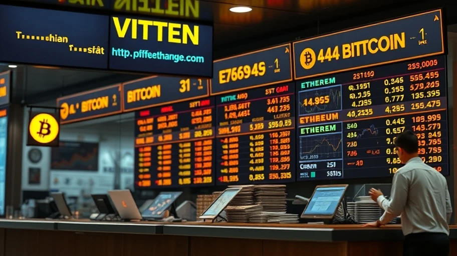 Hình ảnh sàn giao dịch tiền ảo tại Việt Nam với biểu đồ giá.