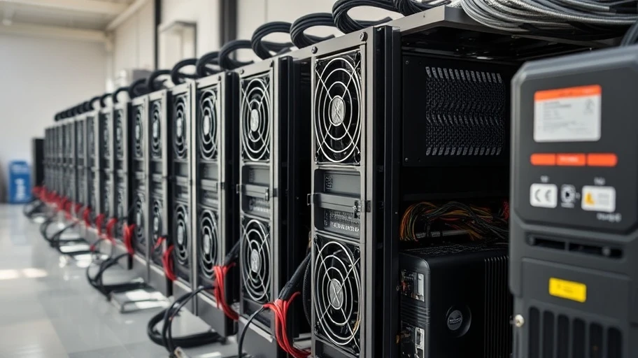 Hình ảnh thiết bị ASIC cho đào Bitcoin