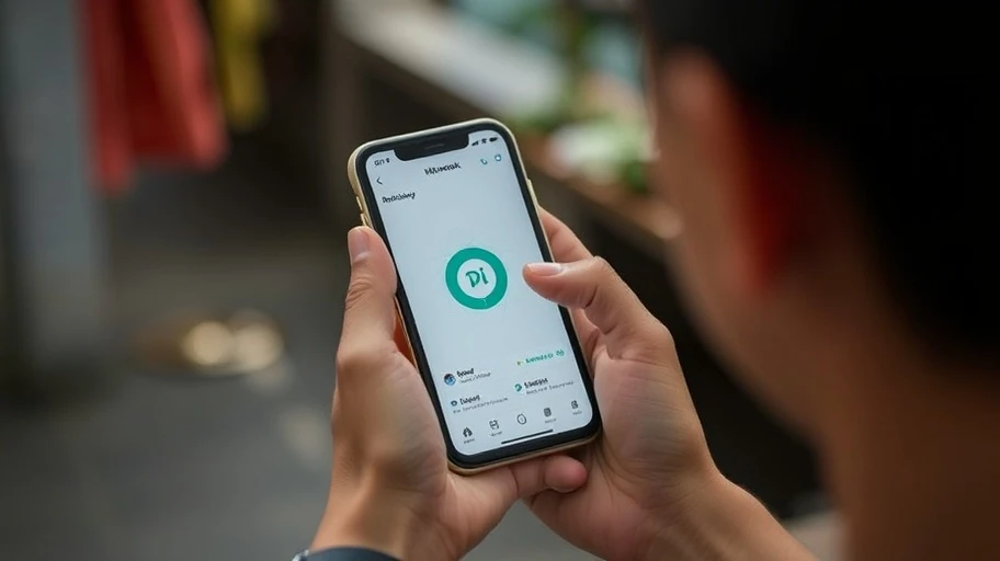 Người dùng ứng dụng Pi Network trên điện thoại