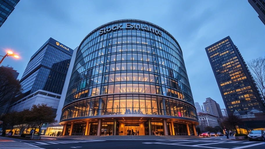 Tòa nhà sàn giao dịch tại Seoul Hàn Quốc
